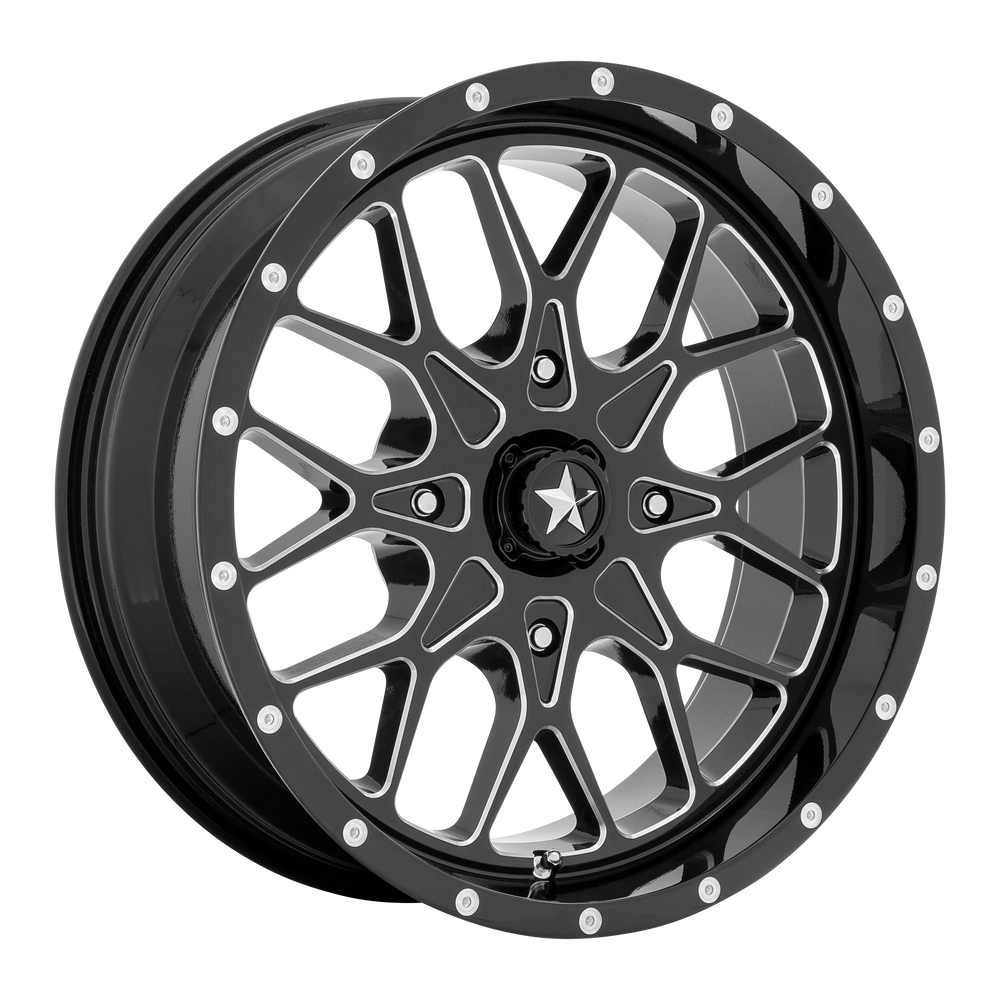 MA45 14X7 4X156 G-BLK MILL 10MM