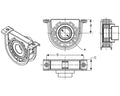 CENTER BEARING ASSY