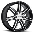 Wheel Pros Helo HE884 18X7 5X120 G-BLK MACH 35MM HE88487049335
