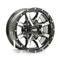 MO970 16X8 6X135/5.5 GLOSS BLACK W/MACHINED FACE (0 mm)