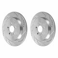 Power Stop 13-14 Ford Mustang Rear Evolution Drilled & Slotted Rotors - Pair