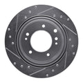 DFC 03-06 Kia Sorento Rear Right Drilled & Slotted Silver Brake Rotor