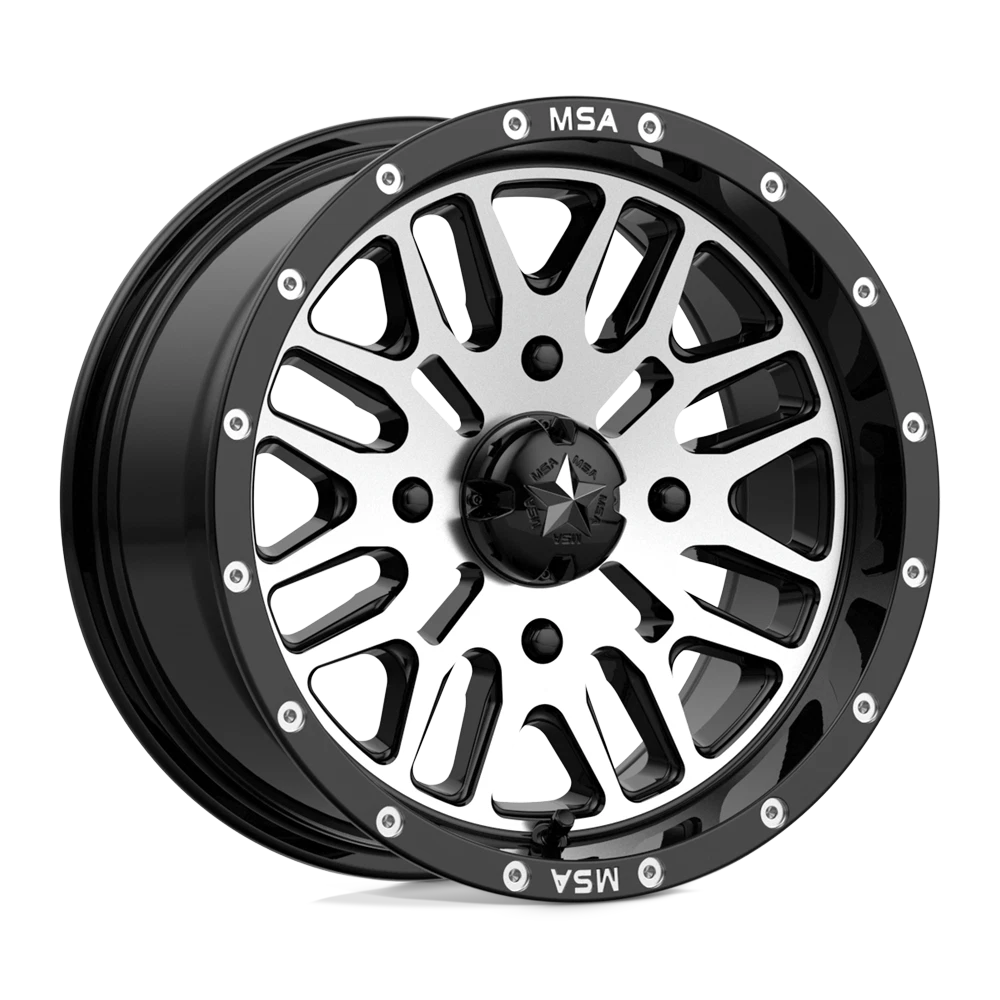 M38 14X7 4X110.00 GLOSS BLACK MACHI