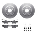 R1 Concepts Brake Rotor- Carbon Coated with Ceramic Pads Hdw Fits Mercedes-Benz C230