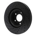 R1 97-01 Cadillac CATERA Front Right Drilled & Slotted Black Brake Rotor