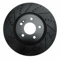 R1 16-21 Mercedes-Benz C43 AMG Rear Left Drilled Black Brake Rotor