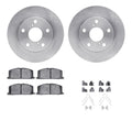 DFC 78-81 Jeep Scrambler Front Rotors with 5000 Advanced Brake Pads w/Hardware