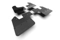 Rally Armor 23-25 Ineos Grenadier Black Mud Flap - Metallic Black Logo