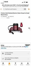 SBC Electric Water Pump - Red
