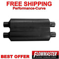Super 50 Series Chambered Muffler Super 50 2.25 Dual In 2.25 Dual Out Mild Sound Flowmaster