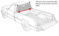 FULLSIZE HEADACHE RACK MOUNTING KIT 65.0IN65.5IN STEEL FRAME BLACK ARMOR TUF POWDERCOAT