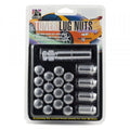 12MM X 1.50SILVER ALUMINUM RACING LUG NUTS SMALL DIA CLAMSELL KIT (20 LUGS & 1