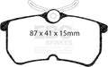 EBC 06-13 Audi A3 2.0T (Girling Rear Caliper) Bluestuff Front Brake Pads