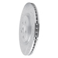 R1 Concepts Brake Rotor Drilled and Slotted Silver Fits Jaguar XKR