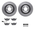 R1 Concepts Brake Rotor- Blank with Optimum Oe Pads Hdw Fits Volkswagen Beetle