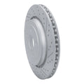 R1 14-19 Chevrolet Corvette Rear Right Drilled & Slotted Geo-Carbon Rotor