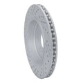 R1 14-19 Chevrolet Corvette Rear Right Drilled & Slotted Geo-Carbon Rotor
