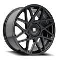 Touren 3266 TR66 17x8 / 5x112/120 BP / 35mm Offset / 74.1mm Hub Gloss Black Wheel