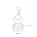 H4 Platinum LED Bulb Twin Pack - 4000Lm 6000K 25W