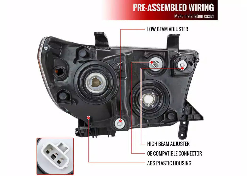 SPEC D TUNING chrome headlights