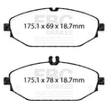 EBC auto part close-up