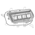 AlphaRex 10-13 Toyota 4Runner NOVA LED Proj Headlights Plank Style Alpha Black w/Seq Signal/DRL