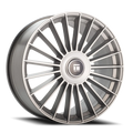 Touren 3610 TR10 22x9 / 5x115/139.7 BP / 20mm Offset / 78.1mm Hub Satin Silver Machined Wheel