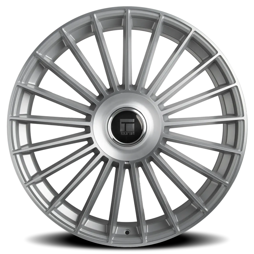 Touren 3610 TR10 22x9 / 5x115/139.7 BP / 20mm Offset / 78.1mm Hub Satin Silver Machined Wheel