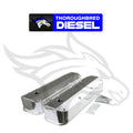 Fabricated Aluminum Valve Covers Silver Finish Fits 1968-1997 429/460 Ford Big Block Mr Gasket