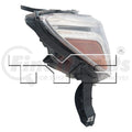 RH HEADLAMP ASSY COMPOSITE HALOGEN; BLACK BEZEL; CHROME TRIM NISSAN PATHFINDER 20132016