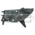 RH HEADLAMP ASSY COMPOSITE HALOGEN; BLACK BEZEL; CHROME TRIM NISSAN PATHFINDER 20132016