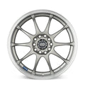 Enkei J10 17x7 5x100/114.3 38mm Offset Dia Silver w/ Machined Lip Wheel