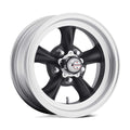 AMERICAN RACING VINTAGE VN105D 15X7 5X5.0 S-BLK MACH -6MM - VN1055773B