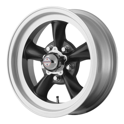 AMERICAN RACING VINTAGE VN105D 15X7 5X5.0 S-BLK MACH -6MM - VN1055773B