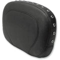 Mustang 97-21 Harley Touring Sissy Bar Pad w/Black Pearl Studs (14 inch x 9 inch) - Black