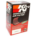 K&N Universal Chrome Filter 1.75in Flange ID / 4in Length x 2.875in Width Base / 2.75in Height