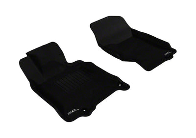 3D ELEGANT FLOOR MAT 2 ROW SET BLCK