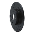 R1 79-85 Volkswagen Vanagon Front Left Drilled & Slotted Black Brake Rotor