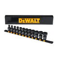DRIVE IMPACT UNIVERSAL SOCKET SET 3/8IN BLACK/YELLOW 12 PCS