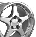17 IN REPLICA WHEEL CV01 FITS CHEVROLET CORVETTE ZR1 RIM 17X11 SILVER WHEEL