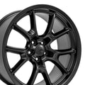 20 IN REPLICA WHEEL FITS DODGE CHALLENGER DG21 SATIN BLACK 20X9