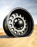 Aluminum Wheels 15x8 Rockcrusher 887B Satin Black -32 Offset 5 on 139.7 Bolt Pattern 107.95 Bore Raceline