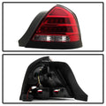 Xtune 98-11 Ford Crown Victoria LED Tail Lights -Red Clear ALT-JH-CVIC98-LED-PI-RC