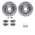 DFC 17-25 Alfa Romeo Giulia Rear Rotors with 5000 Advanced Brake Pads w/Hardware