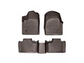 WeatherTech 2011+ Dodge Durango Front and Rear FloorLiners - Cocoa (Fits Vehicle w/No RHS Foot Rest)