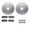 R1 Concepts Brake Rotor- Carbon Coated with Ceramic Pads Hdw Fits Lexus RX350
