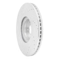 DFC 12-17 Genesis G80 Front Right Drilled & Slotted Silver Brake Rotor