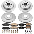 Power Stop 99-00 Honda Civic Front & Rear Z17 Evolution Geomet Coated Brake Kit