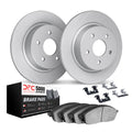 R1 03-04 Mercedes-Benz C230 Rear Drill/Slot Silver Rotors w/Optimum Pads