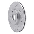 R1 Concepts Brake Rotor Drilled and Slotted Silver Fits Hyundai Veracruz